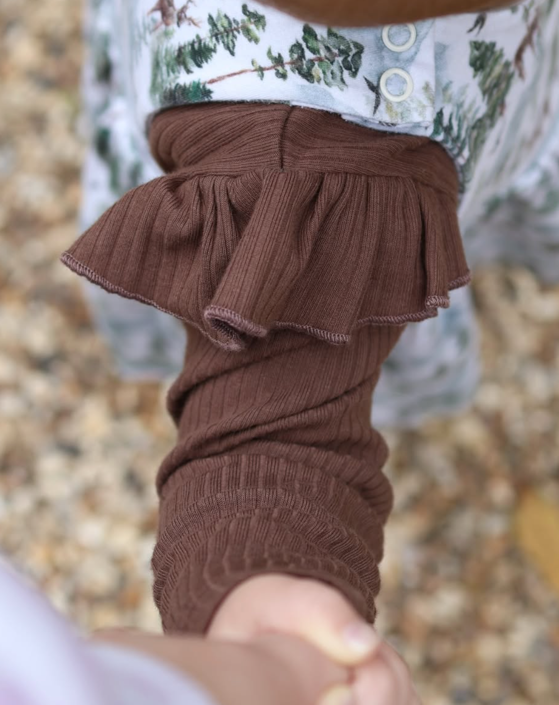 Woodland brown ribbed top