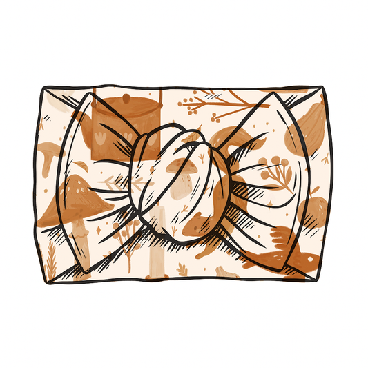 Autumn Forage hand-tied headband