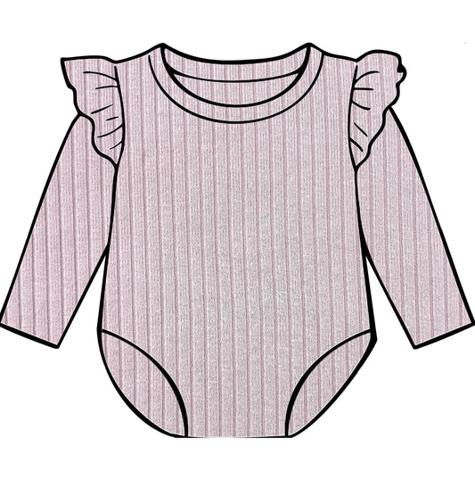 Vintage pink frill bodysuit