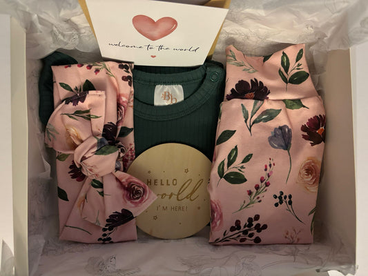 Berry Bloom Gift Box (0-3 Months - Girl)