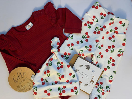 Cherry Gift Box (0-3 Months - Girl)