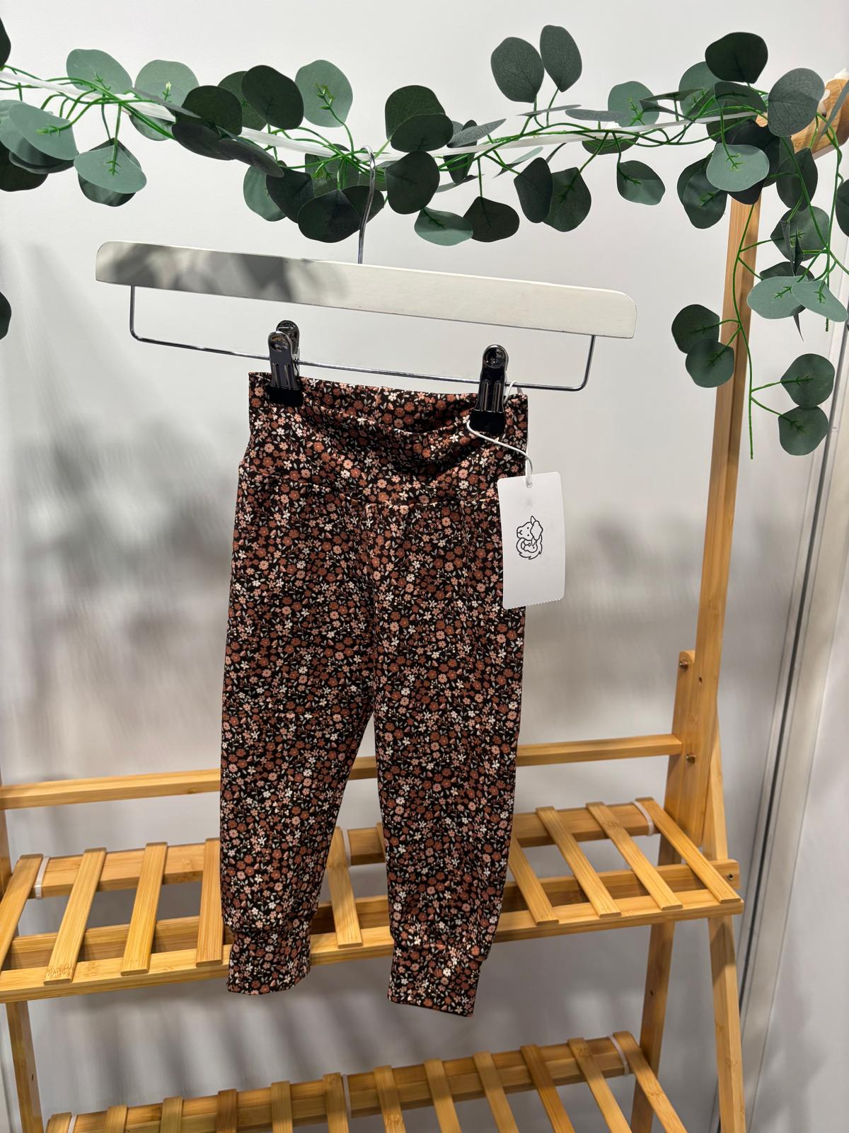 Cocoa Floral Leggings, 9-12 Months