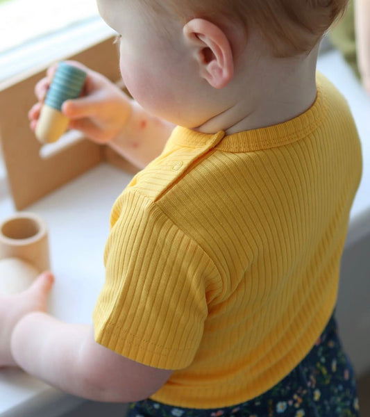 Short Sleeve Ribbed Bodysuits