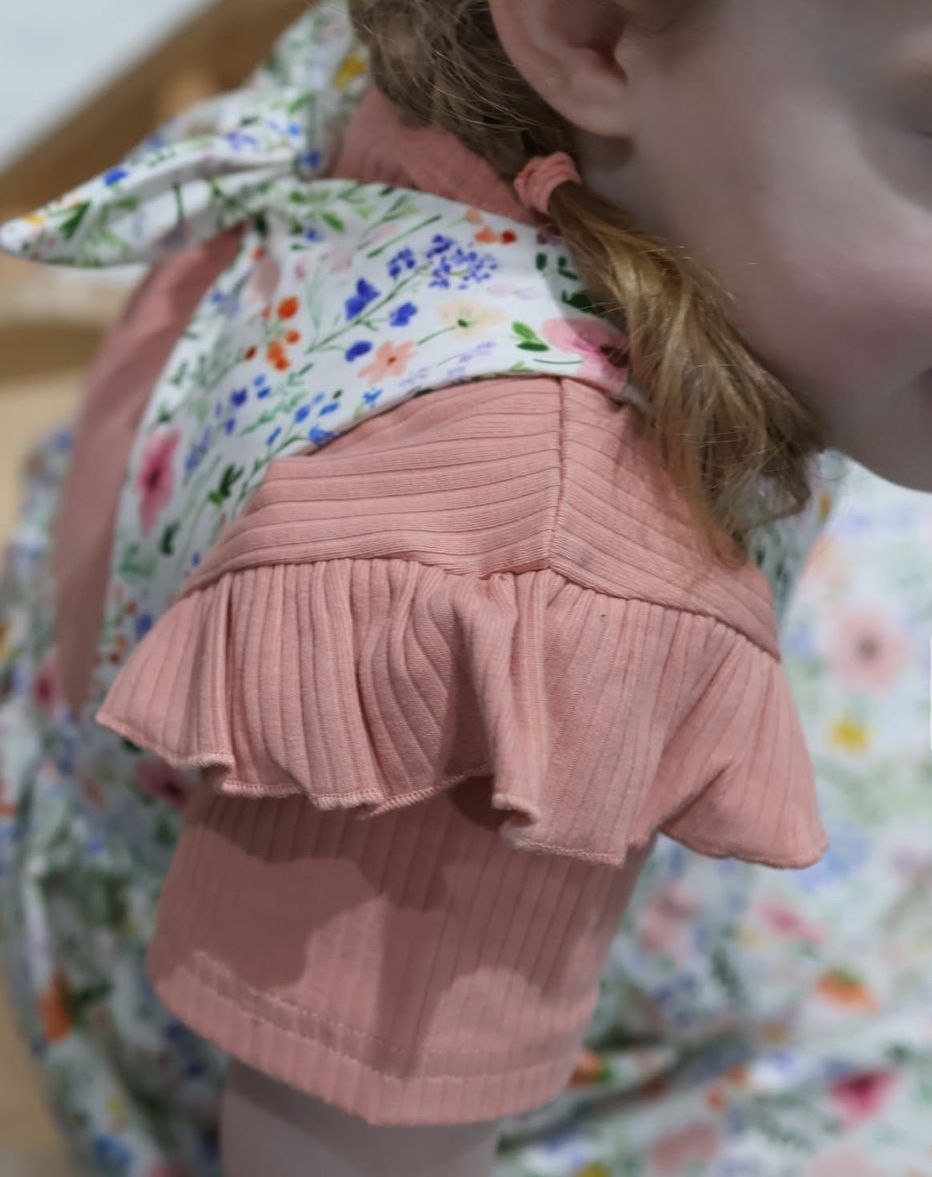 Short Sleeve Frill Bodysuits