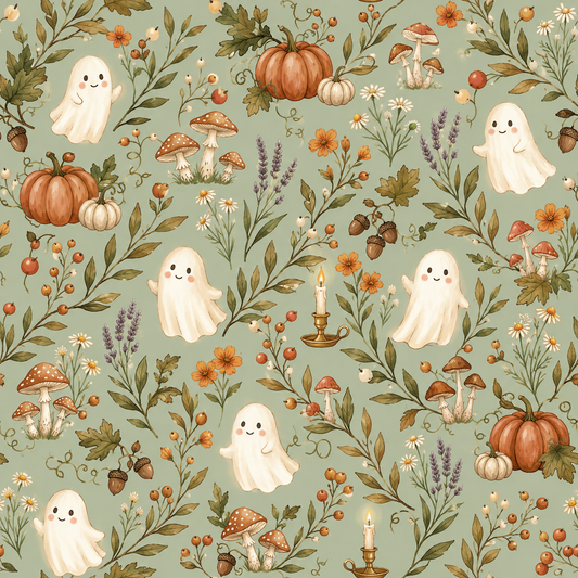 Ghostly Garden - Organic Jersey Cotton
